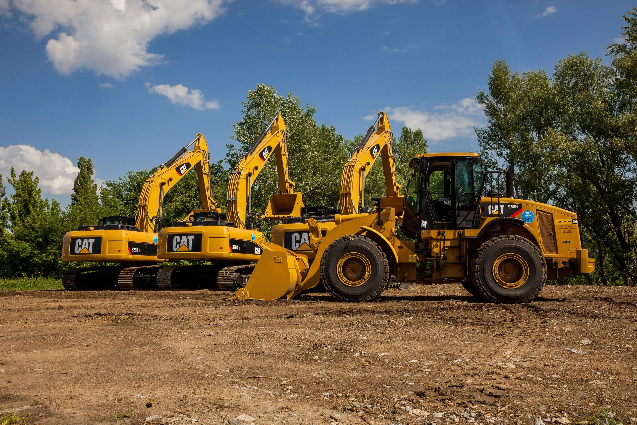 P.DAS ENGINEERING & CONSTRUCTION heavy vehicle and machinery fleet on site