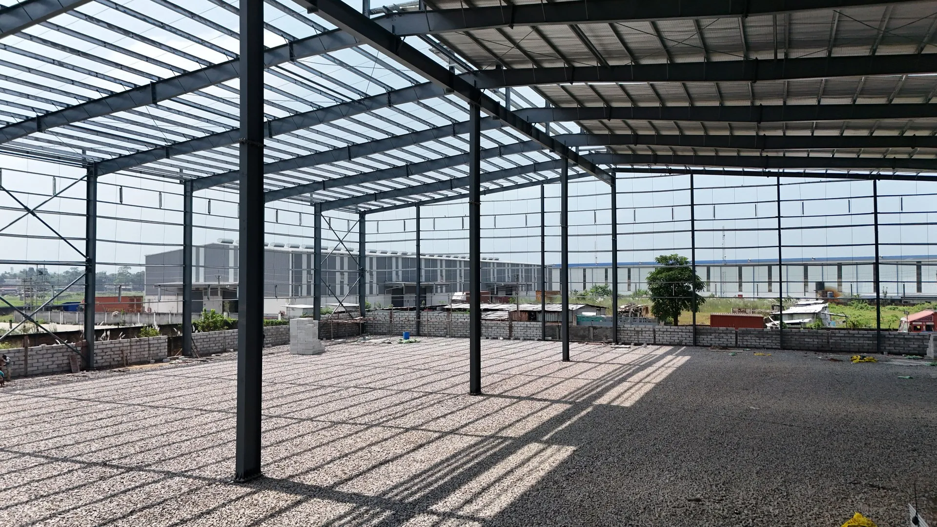 Gouri Logistics warehouse construction at Bijoynagar