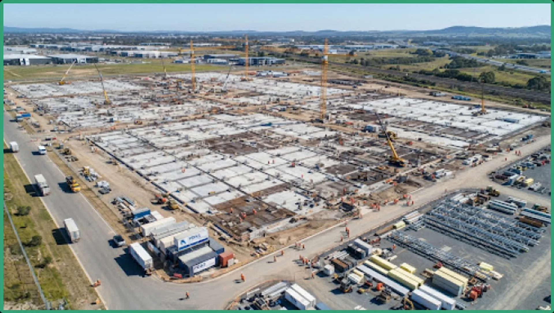 Industrial facility warehouse envelope and fabrication