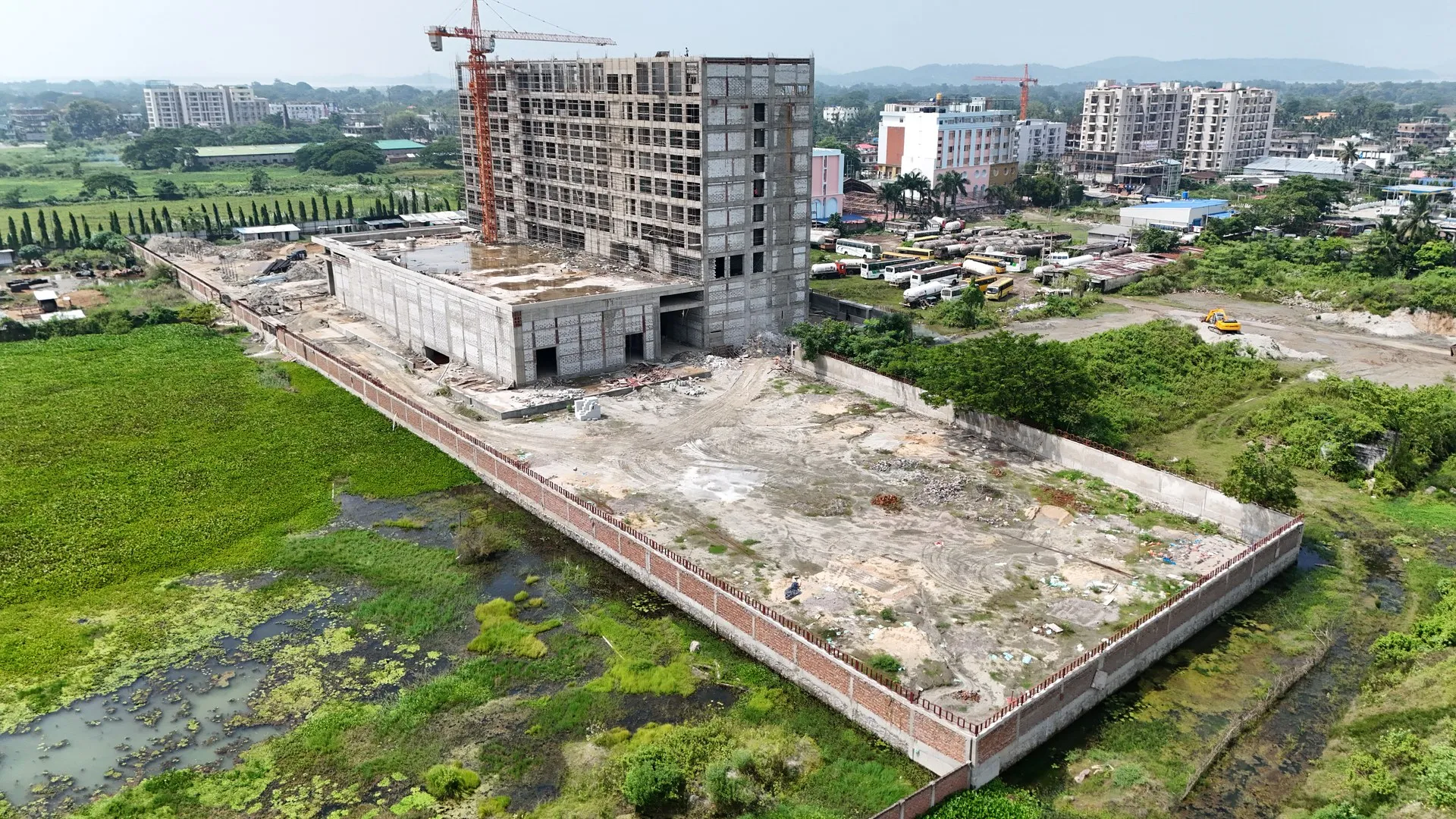 Multi-storey floor slab reinforcement