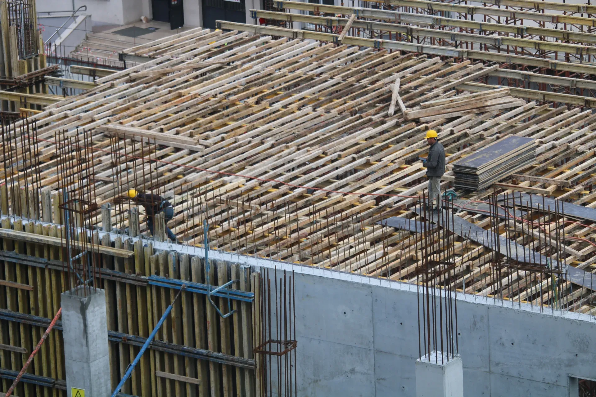 A processing factory building under construction